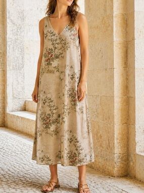 Peruvian Connection Midi Dress in earthy muted tones